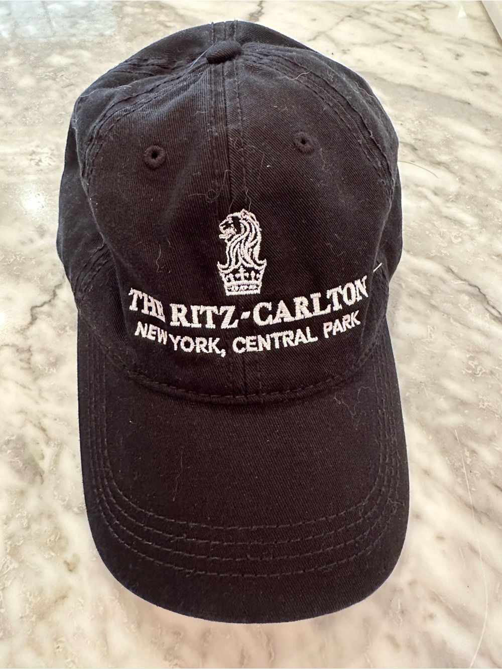 The Ritz-Carlton New York Central Park Black Embroidered Baseball Cap
